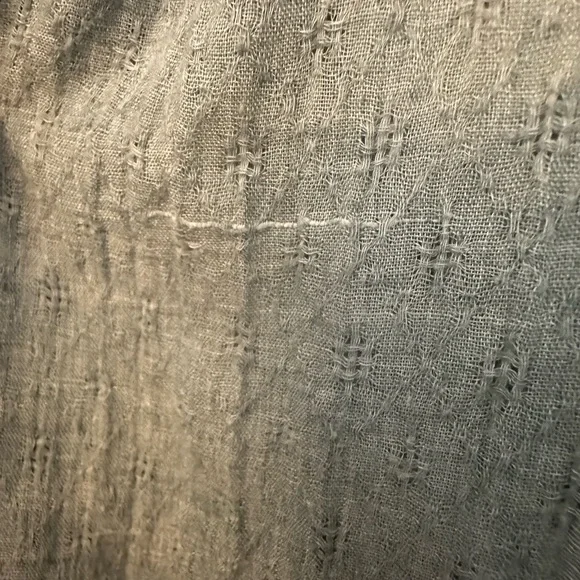 Altar'd State Sage Green Smocked Summer Dress Size L Buttons Adjustable Straps - Picture 3 of 8